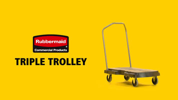 Rubbermaid Triple Trolley Cart