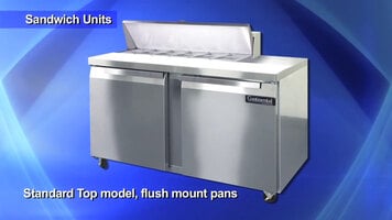 Continental Refrigeration Sandwich Prep Units