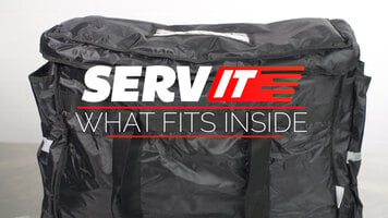 What Fits Inside a ServIt 22" x 13" x 16" Food Delivery Bag? 