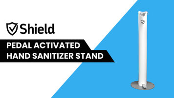 Controltek Shield Pedal Activated Hand Sanitizer Stand