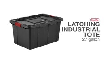 Sterilite 27-Gallon Latching Industrial Tote Overview