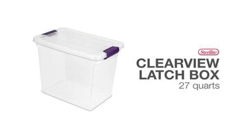 Sterilite Clearview Latch Box 27 Quarts Overview