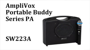 AmpliVox SW223A Wireless Audio Portable Buddy With Wireless Handheld Mic Overview AmpliVox SW223A Wireless Audio Portable Buddy With Wireless Handheld Mic Overview