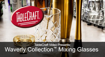 TableCraft Spotlight Waverly Collection Mixing Glasses