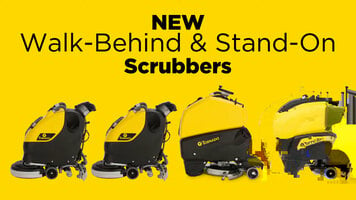 Tornado Stand-On Scrubbers | Models and Specs