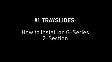 Traulsen: How to Install #1 Trayslides on G Series 2-Section