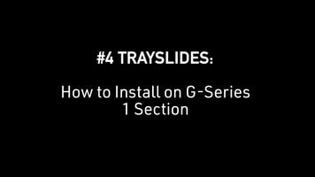 Traulsen: How to Install #4 Trayslides on G Series 1-Section