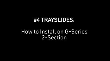 Traulsen: How to Install #4 Trayslides on G Series 2-Section