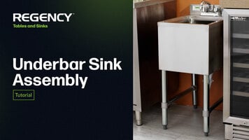Regency Underbar Sink Assembly