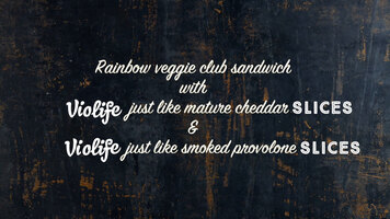 Vegan Rainbow Club Sandwich