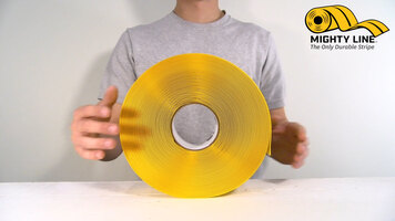 Mighty Line Yellow Safety Floor Tape Peel Tutorial