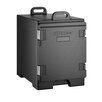 CaterGator Black Front Loading Insulated Food Pan Carrier