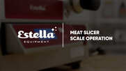 Estella Meat Slicer Scale: Operation Instructions