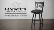 Assembling your Lancaster Table & Seating swivel back barstool requires a few quick steps. Watch this video for a step-by-step guide!