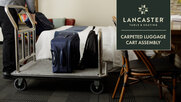 Follow these steps to assemble your Lancaster Table and Seating carpeted luggage cart. 