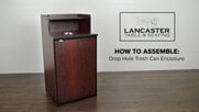 Assembling your Lancaster Table and Seating receptacle enclosure can be done in just a few easy steps! Watch this video for a step-by-step assembly guide.