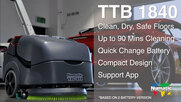 TGB 516 / TTB 1840 Battery Compact Scrubber Overview