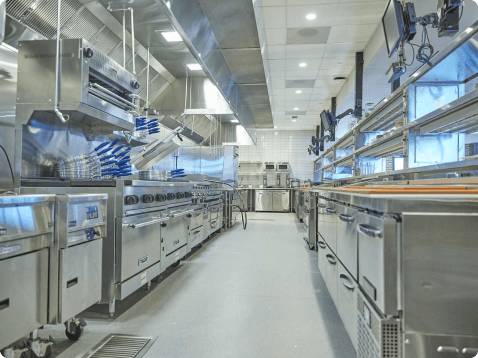 a commercial kitchen