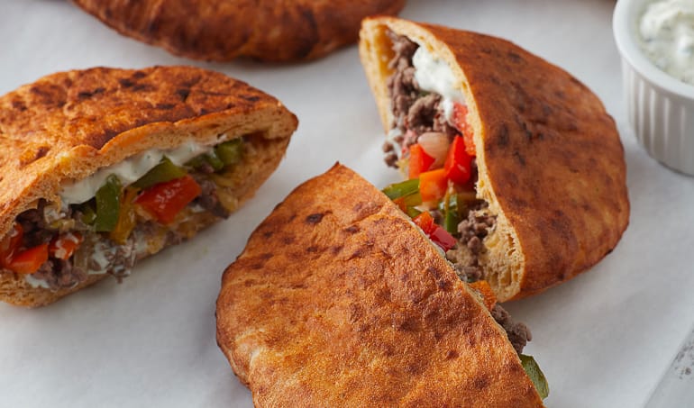 Beef Gyro Pita Pocket