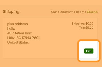 Edit Existing Order