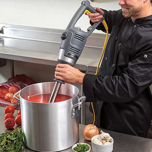 Immersion Blender Mixing Sauce