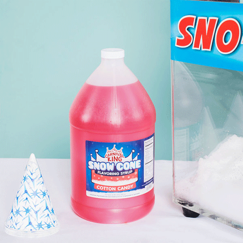 carnival king cotton candy flavored snow cone syrup