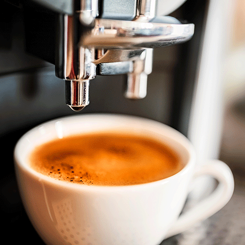 espresso machine making fresh espresso