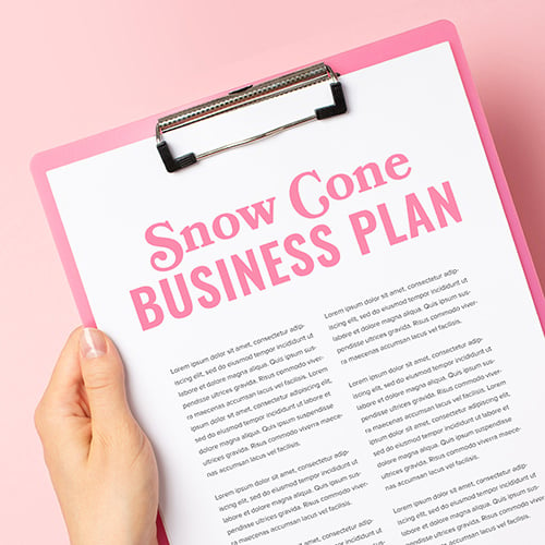 snow cone machine business plan