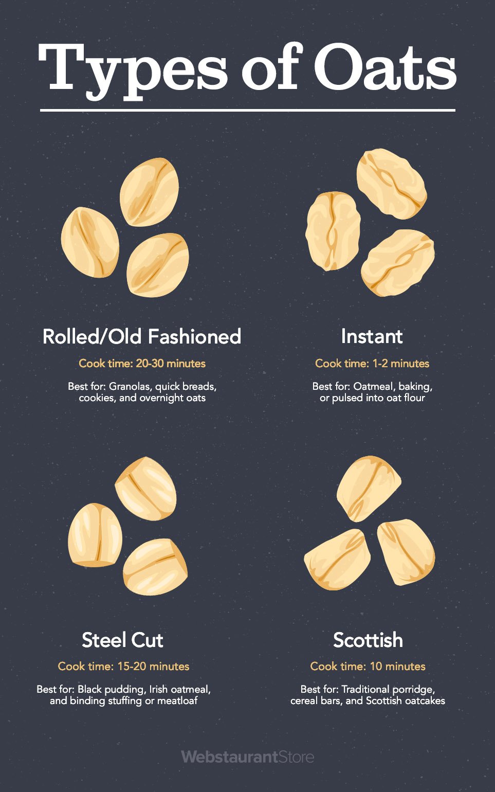 Types of Oats Infographic