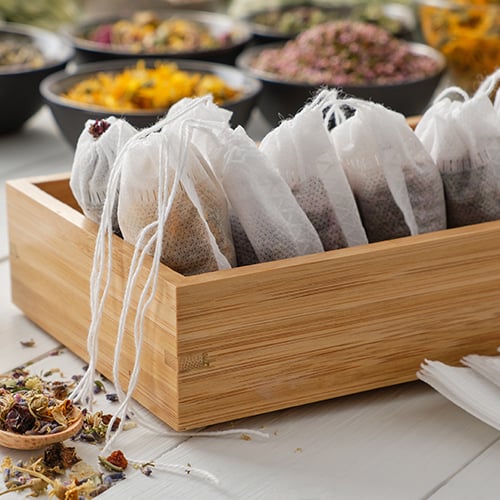 loose leaf tea ingredients and custom made tea bags