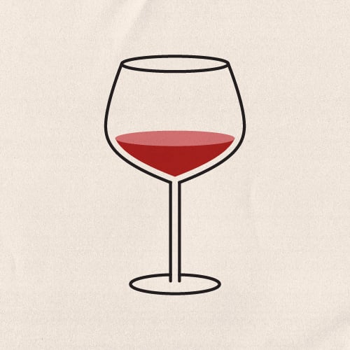 illustration of a glass of Merlot