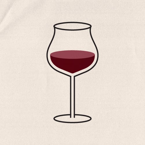 illustration of a glass of Pinot Noir