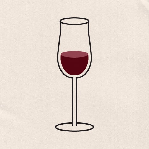 illustration of a glass of Port Wine