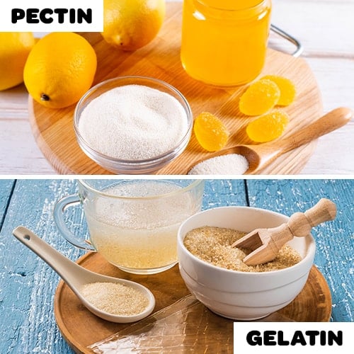 Pectin and Gelatin comparison