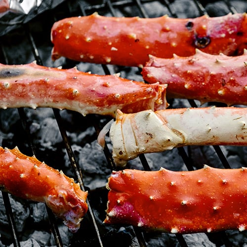 Grilling King Crab Legs
