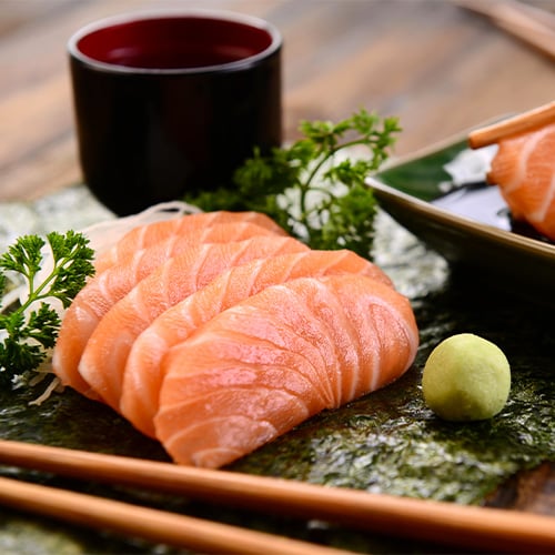 Sashimi restaurant dish