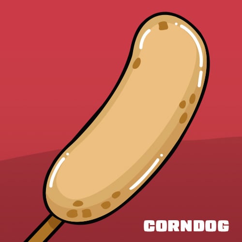 Illustration of a Corn Dog