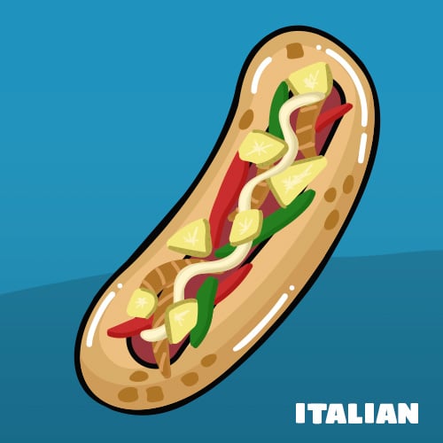 Illustration of a Italian Dog