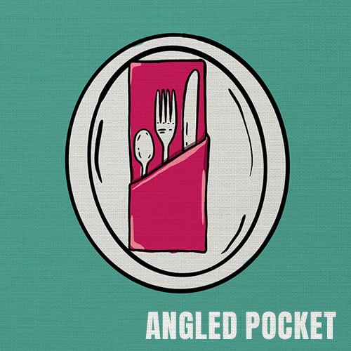 Pocket napkin fold