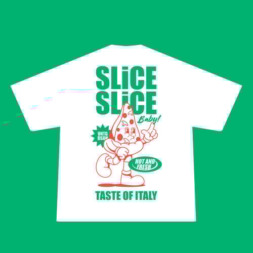 Custom t shirt on a green background