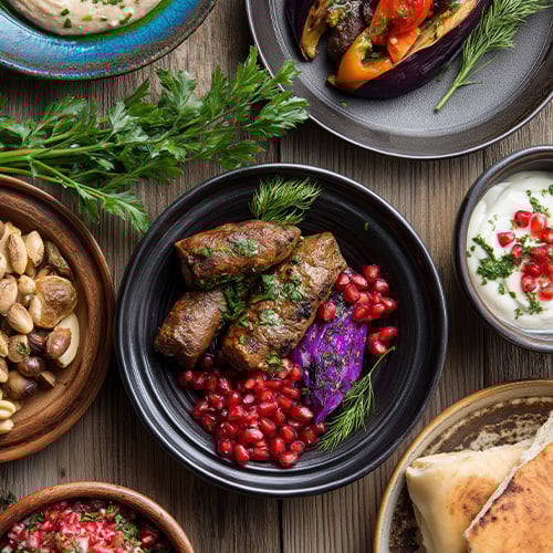 a table full a food