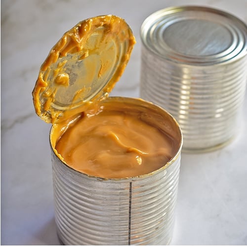 caramel made from condensed milk