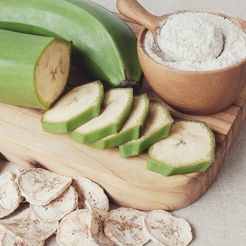 cutup and dried plantains