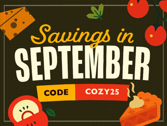 Use Code COZY25