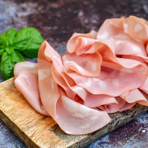 Mortadella on a charcuterie board