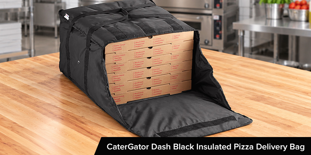 CaterGator Dash Black Insulated Pizza Delivery Bag