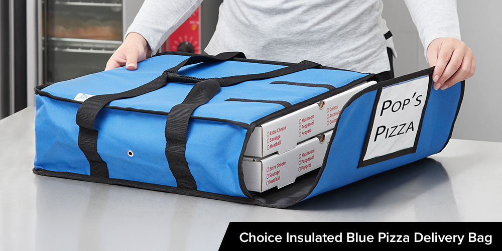 Choice Insulated Blue Pizza Delivery Bag