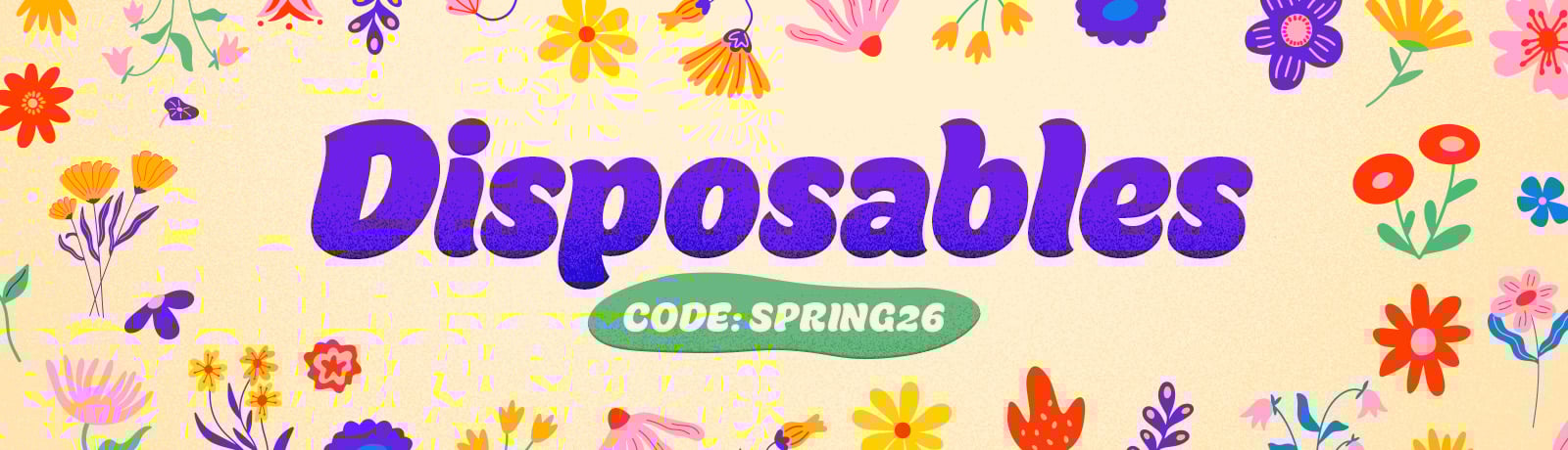 USE CODE SPRING26 FOR 10% OFF DISPOSABLES