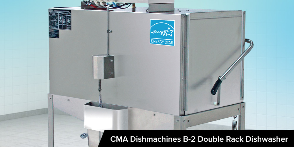 Best Commercial Double Rack Dishwasher: CMA Dishmachines B-2 Double Rack Dishwasher