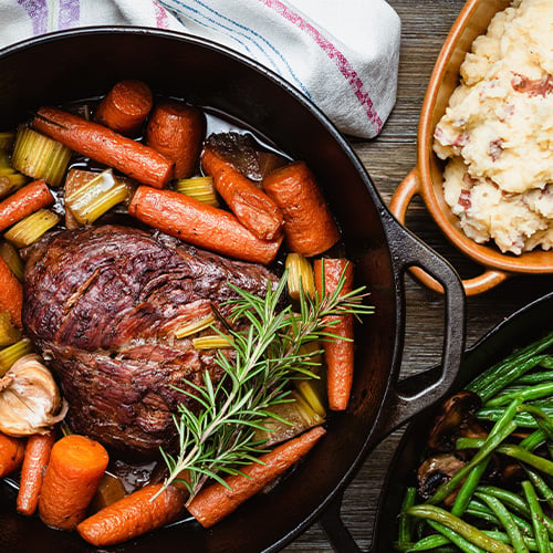 Pot Roast in a cast iron